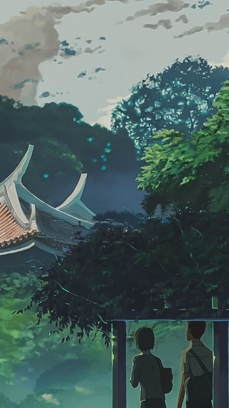 736x1308 anime wallpaper (the garden of words)
