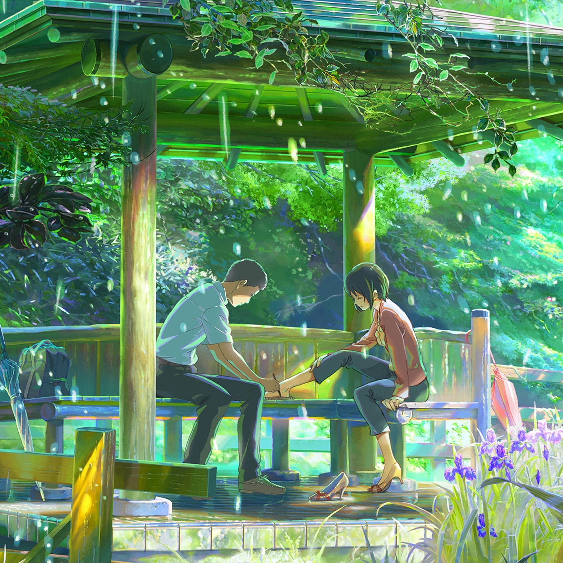 1920x1920 Watch The Garden of Words (2013) Full Movie Online