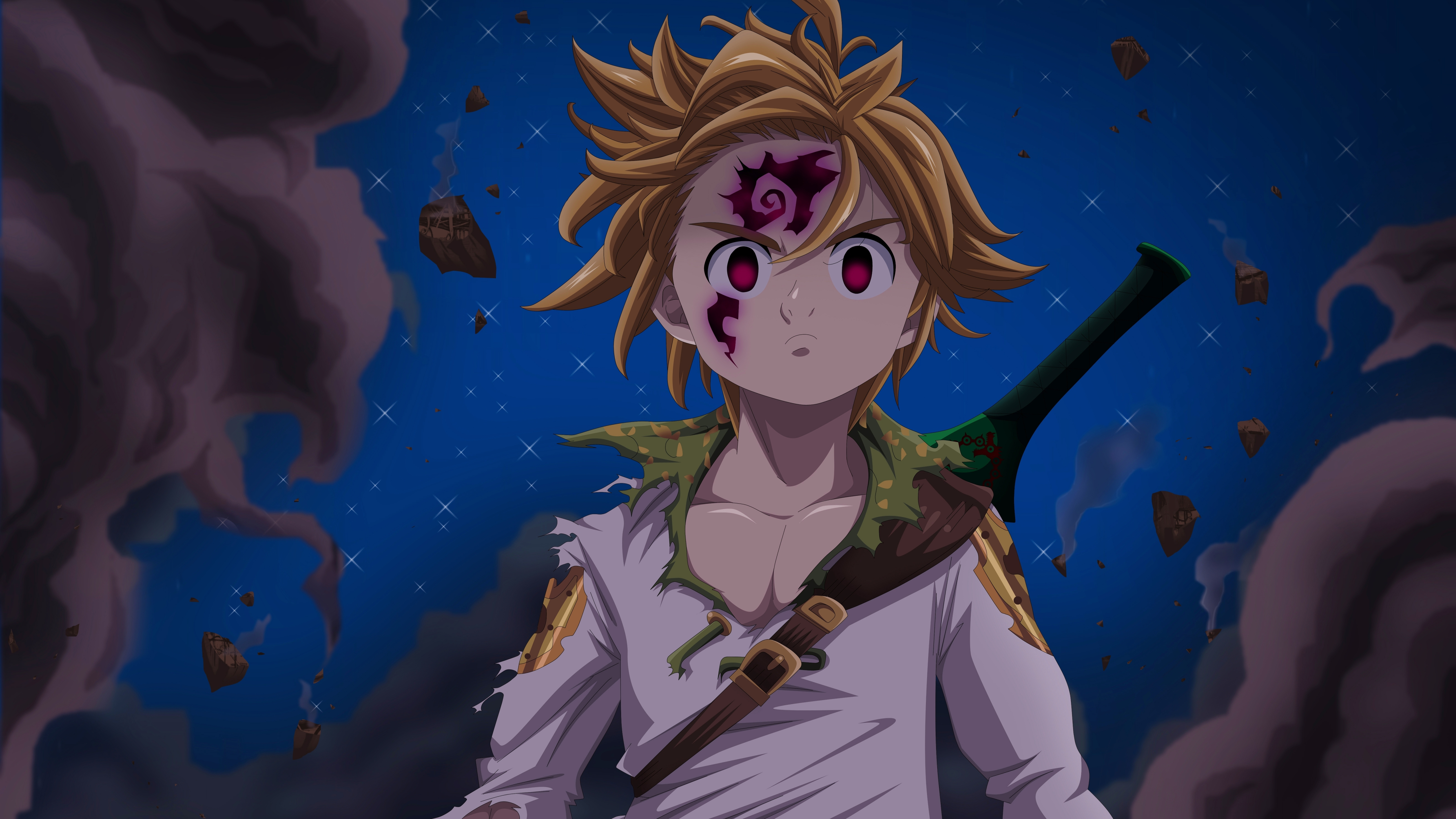 5120x2880 Resolution Meliodas From Demon The Seven Deadly Sins 5K Wallpaper