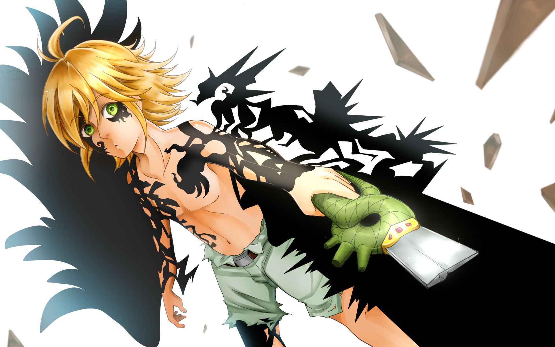 1920x1200 Wallpaper sword, guy, anime, art, Meliodas, Nanatsu no Taizai, Nanatsu no Taizai Seven Deadly Sins, The seven deadly sins for mobile and desktop, section прочее, resolution 1920x1200