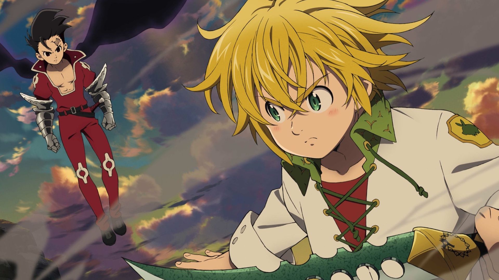 1920x1080 Desktop wallpaper: The Seven Deadly Sins, Anime, Meliodas (The Seven Deadly Sins), Zeldris (The Seven Deadly Sins) 4K free download for PC. 920670