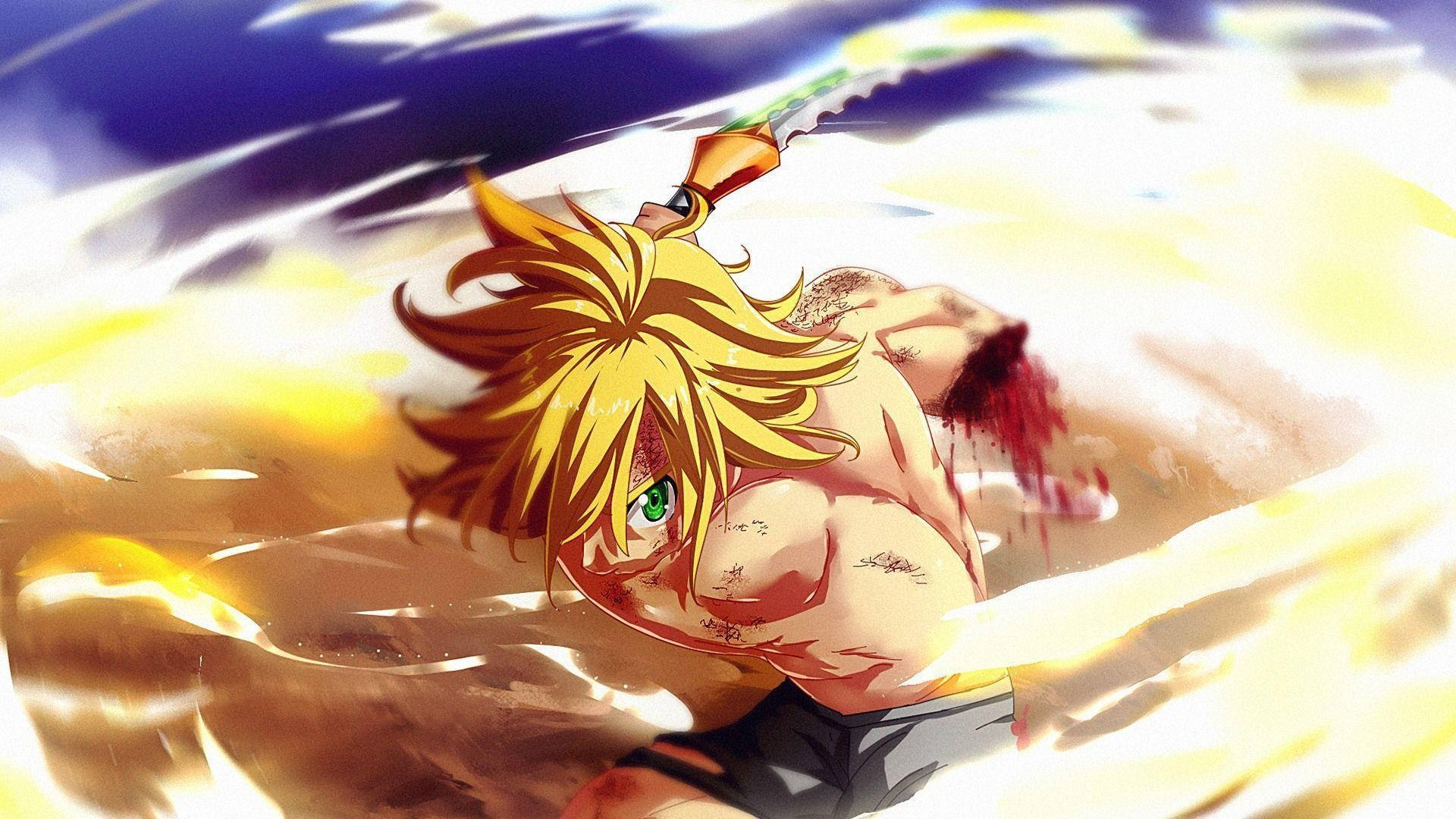 1920x1080 Meliodas Confronts The Seven Deadly Sins Wallpaper