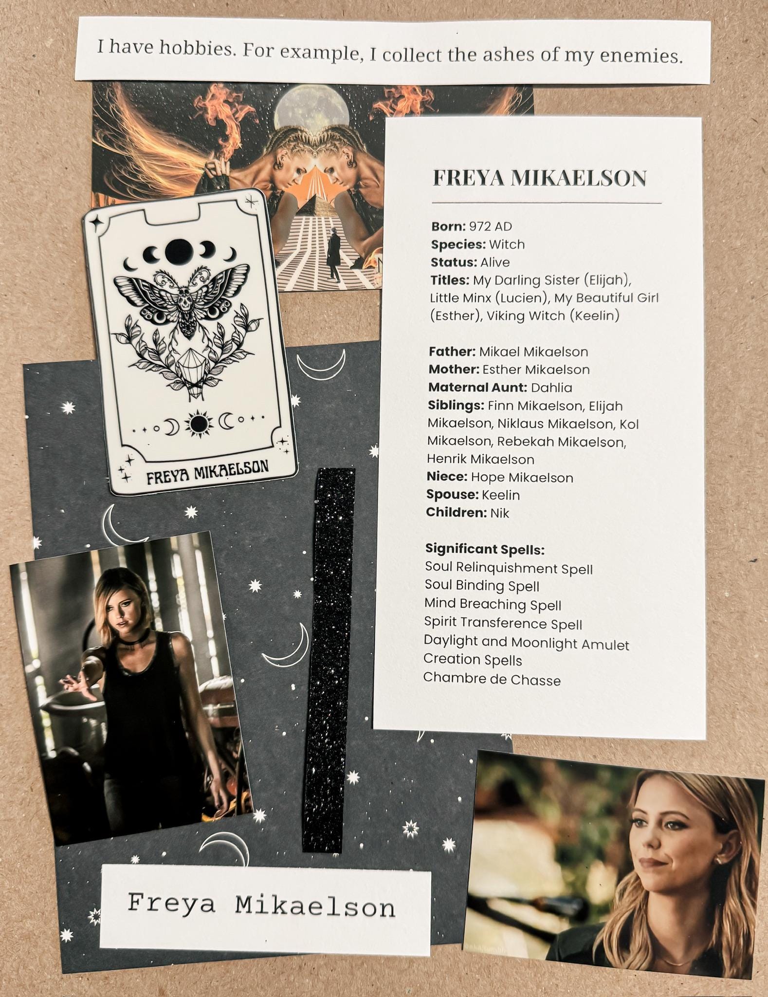 1578x2048 Freya Mikaelson Scrapbook Page Starter Kit. the Originals New Zealand