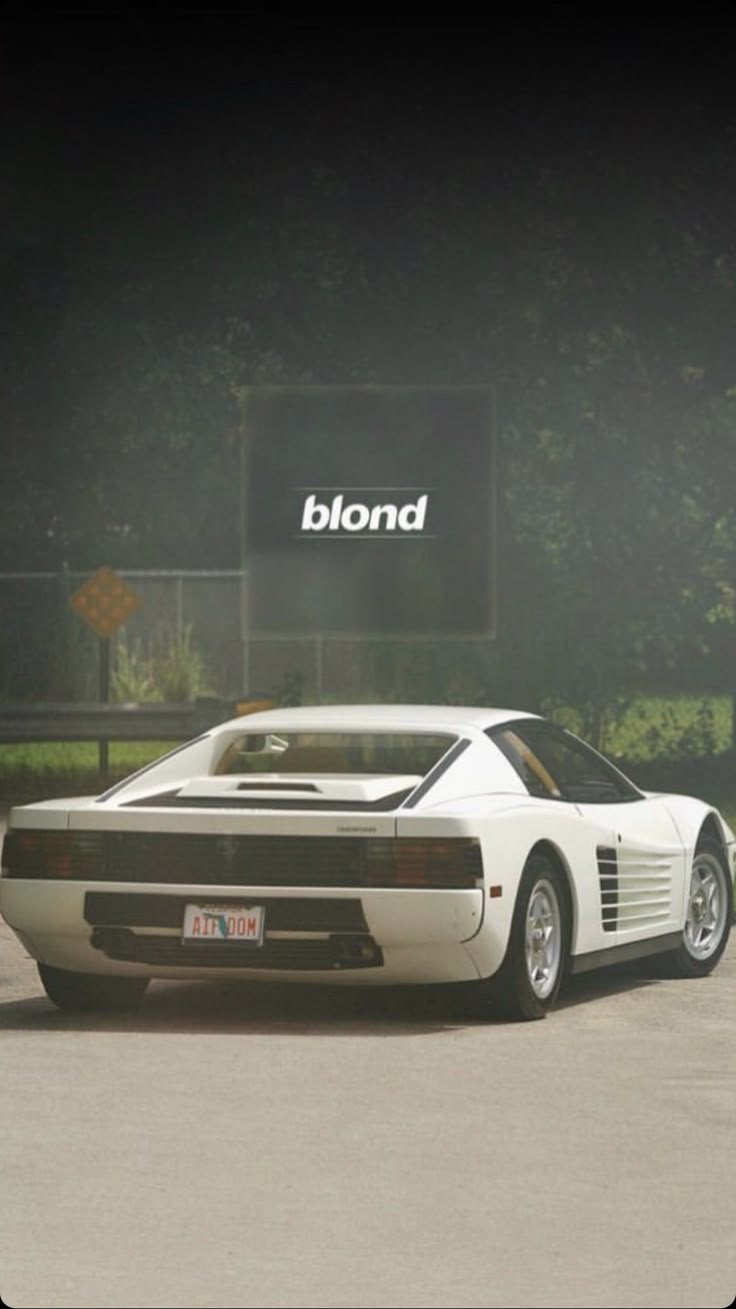 736x1309 Blond Sports Car. White ferrari frank ocean wallpaper