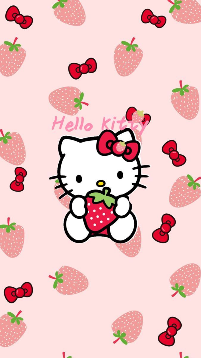 675x1200 Hello kitty loves strawberries so i made this!❤️