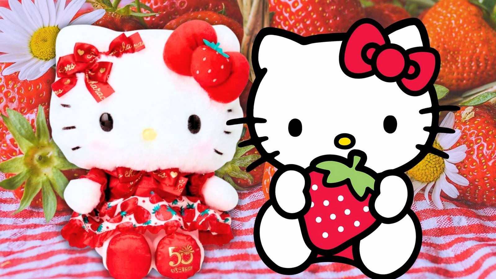 1600x900 Hello Kitty Joins All New 50th Anniversary Series In A Strawberry Sensation Reveal For U.S. Sanrio Fans