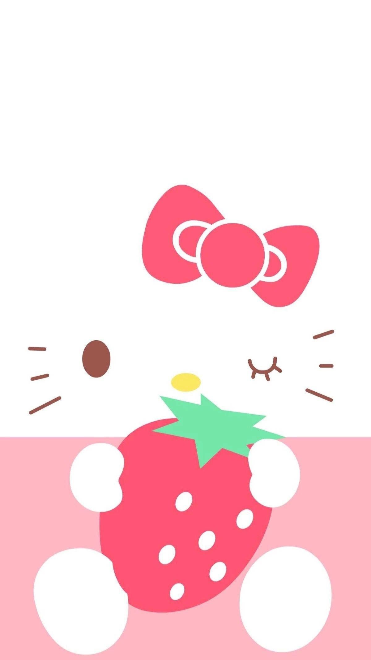 1200x2133 Download Kawaii Hello Kitty iPhone Art Wallpaper