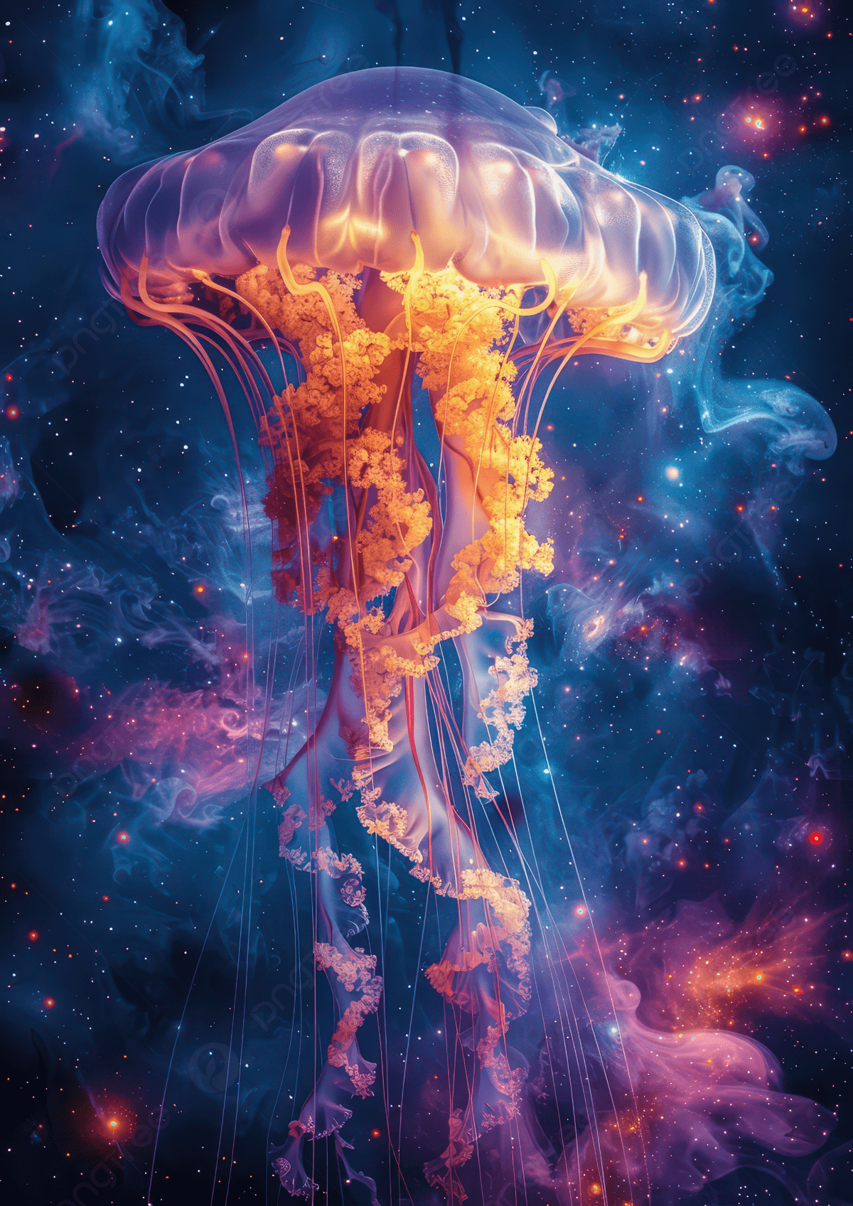 1200x1697 Space Jellyfish Background Image, HD Picture and Wallpaper For Free Download