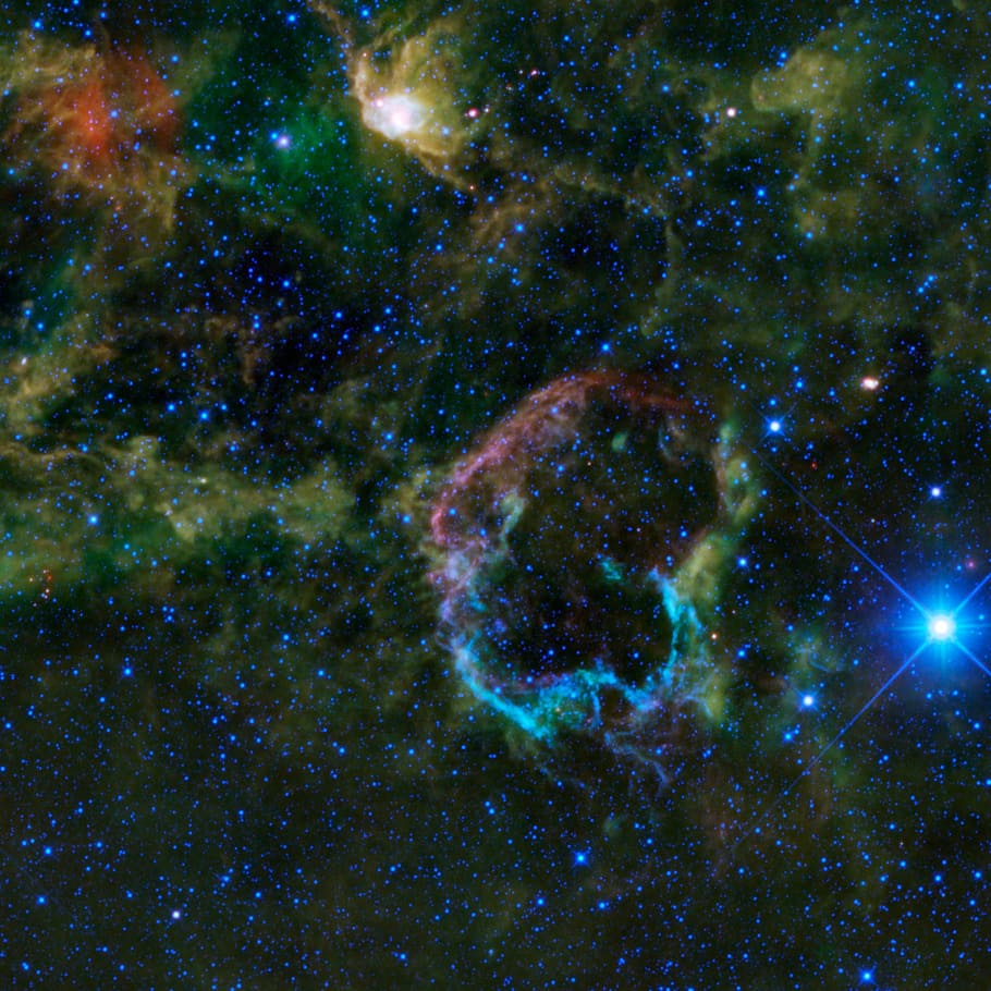 910x910 Jellyfish nebula 1080P, 2K, 4K, 5K HD wallpaper free download