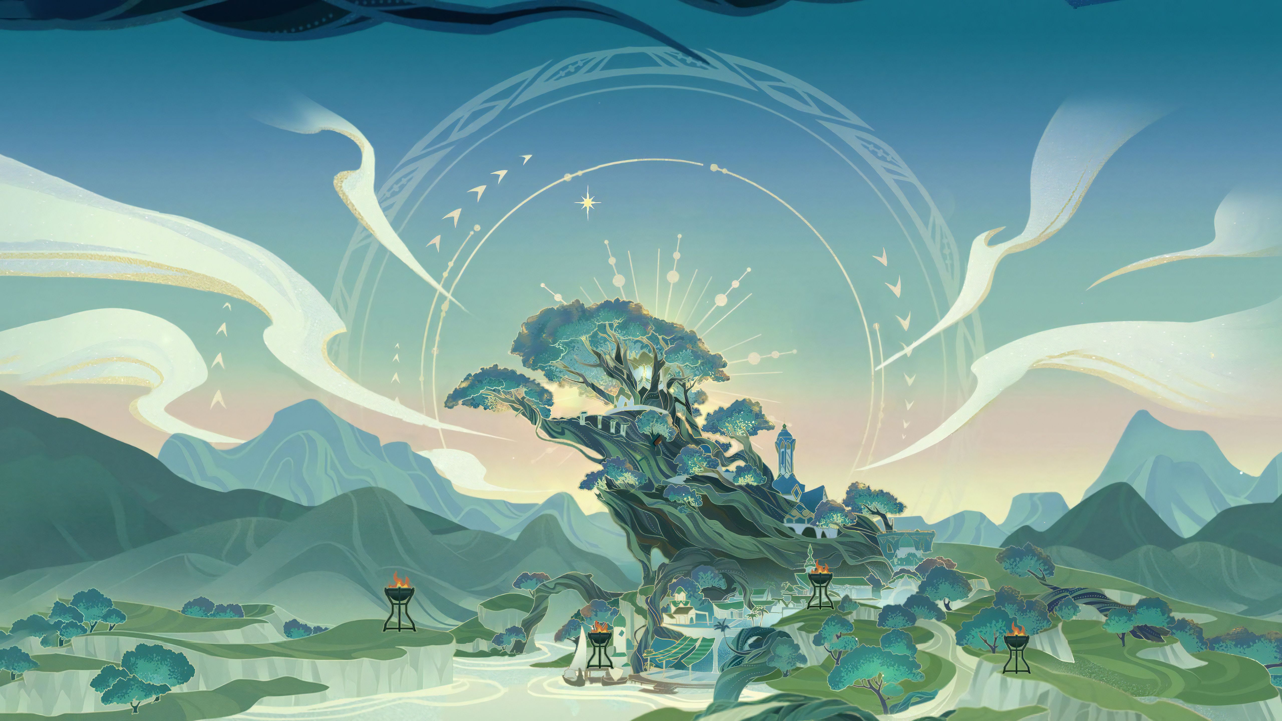 5120x2880 Genshin Impact Sumeru Wallpaper