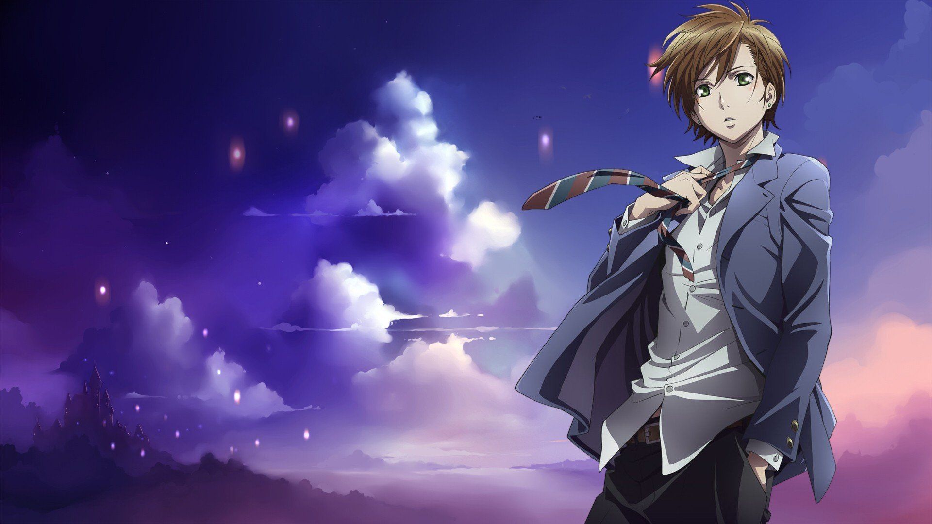 1920x1080 College Anime Boy Wallpaper