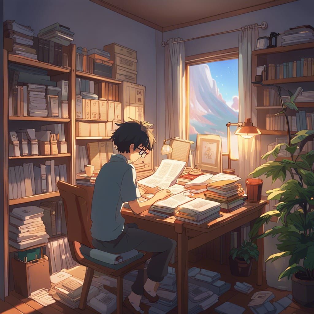 1024x1024 Diligent College Student