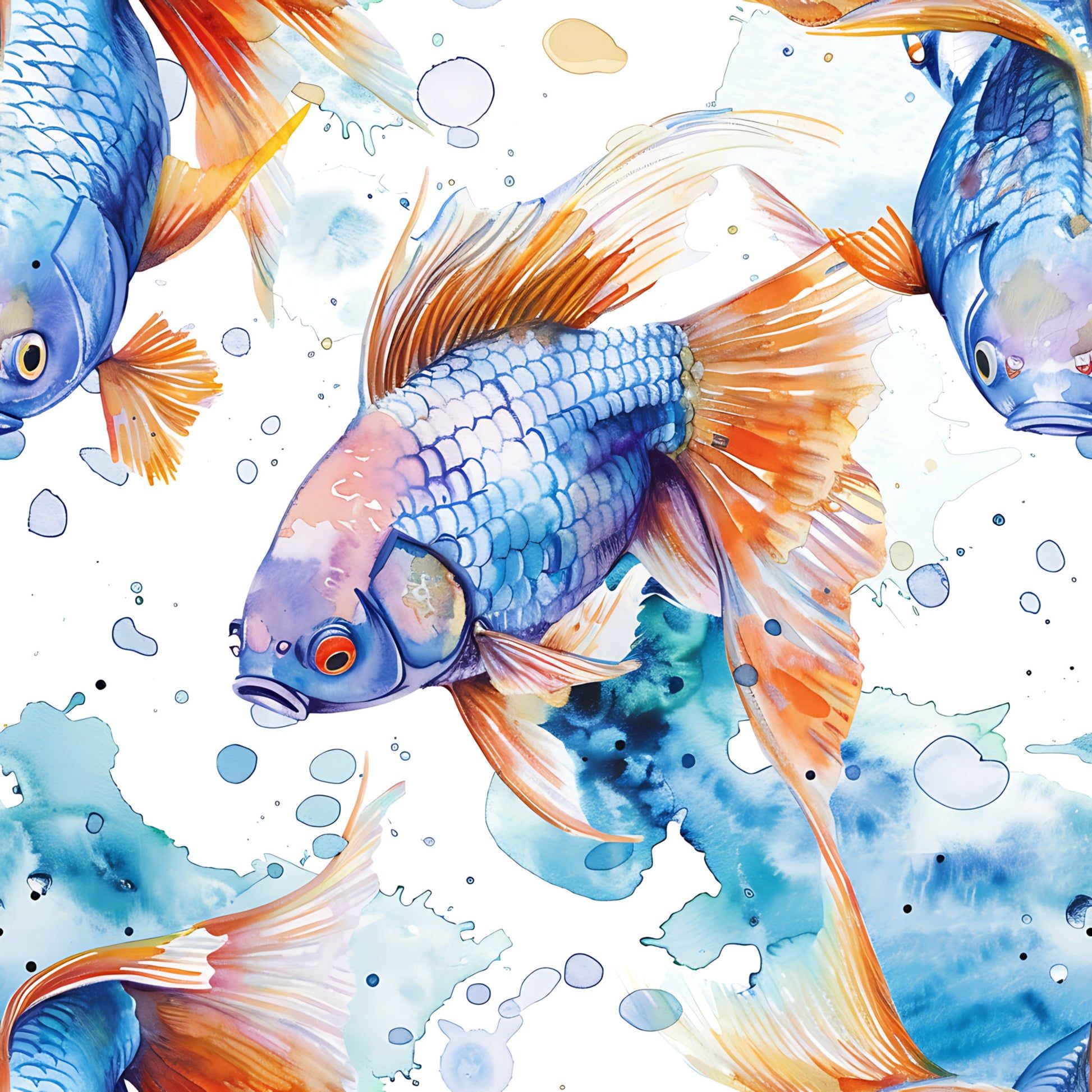 1946x1946 Backing Fabric W Fish Fabric In 23 Amazon River Fish