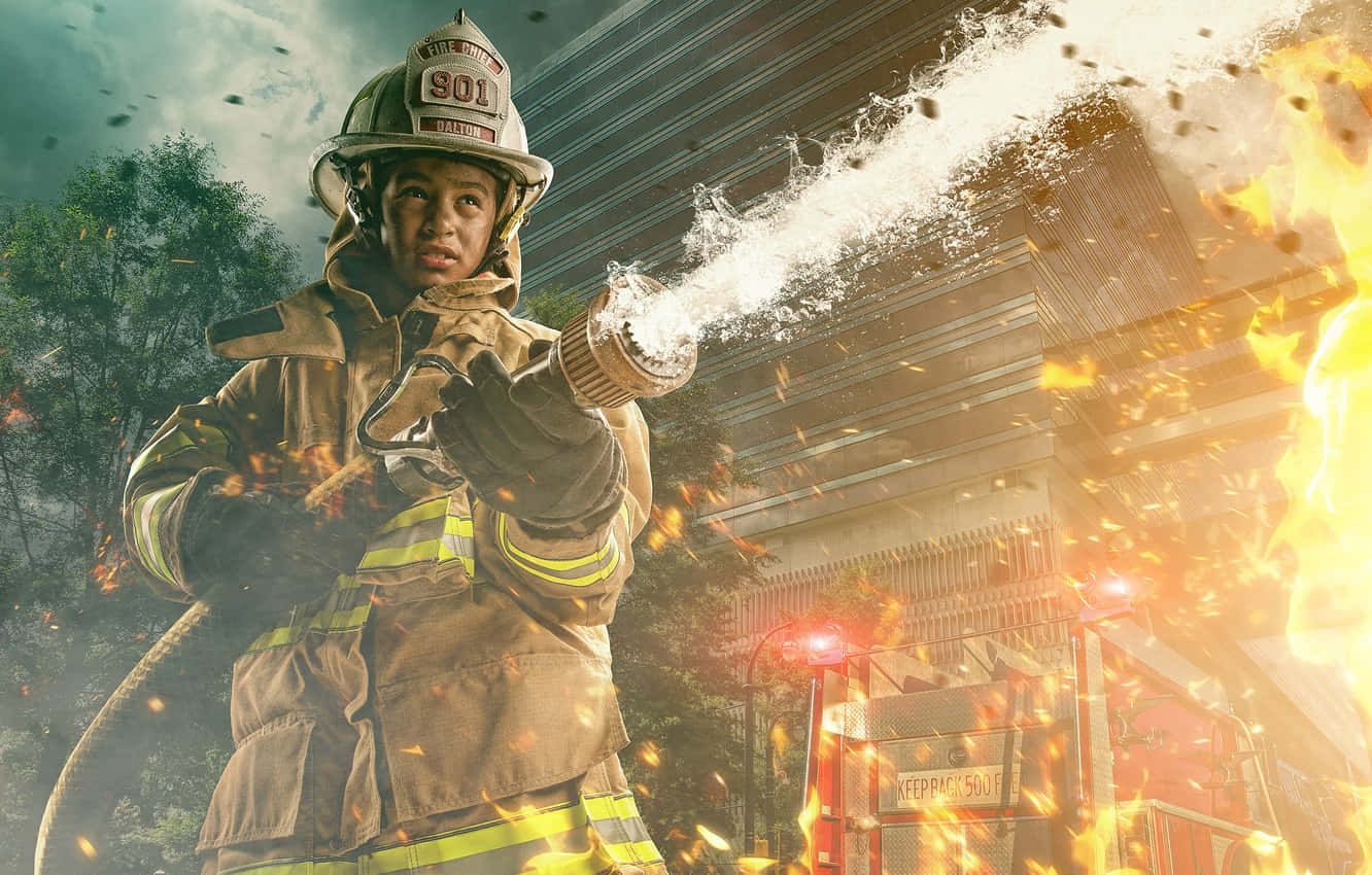 1332x850 Fireman Wallpaper