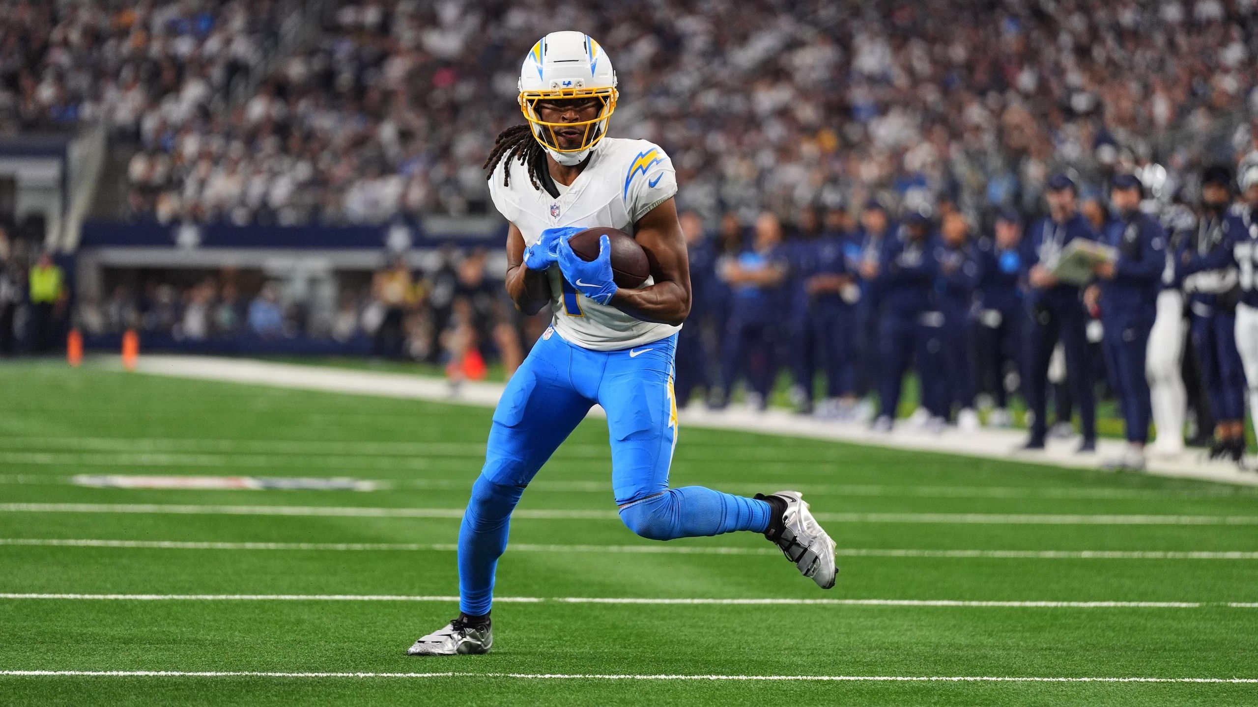 2560x1440 Chargers GM Responds To Quentin Johnston Trade Rumors Amid 5th Year Contract Option Decision