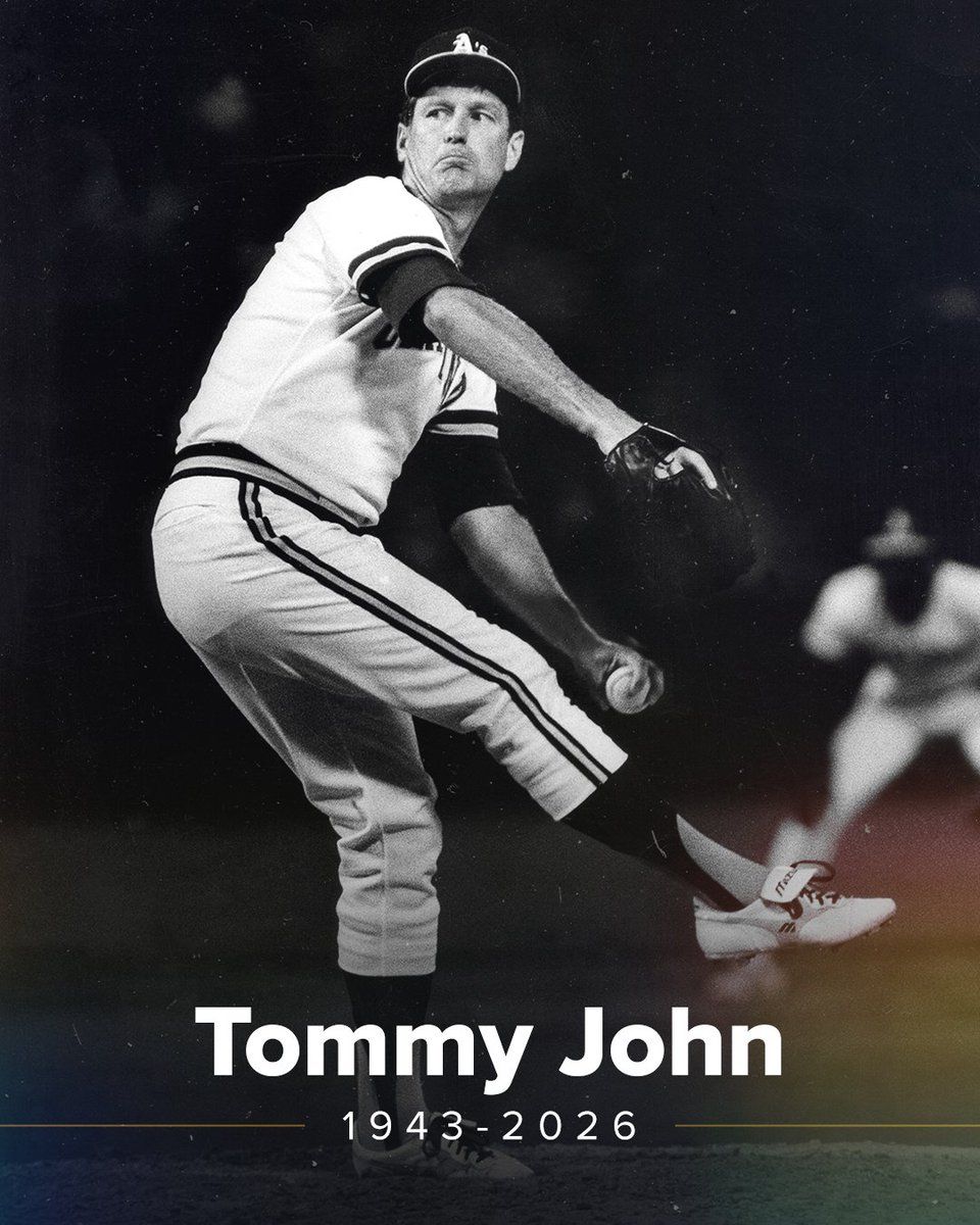 960x1200 The A's are saddened by the passing of Tommy John. Though his time with the organization was brief, his impact on the game of baseball was monumental. We send our condolences to