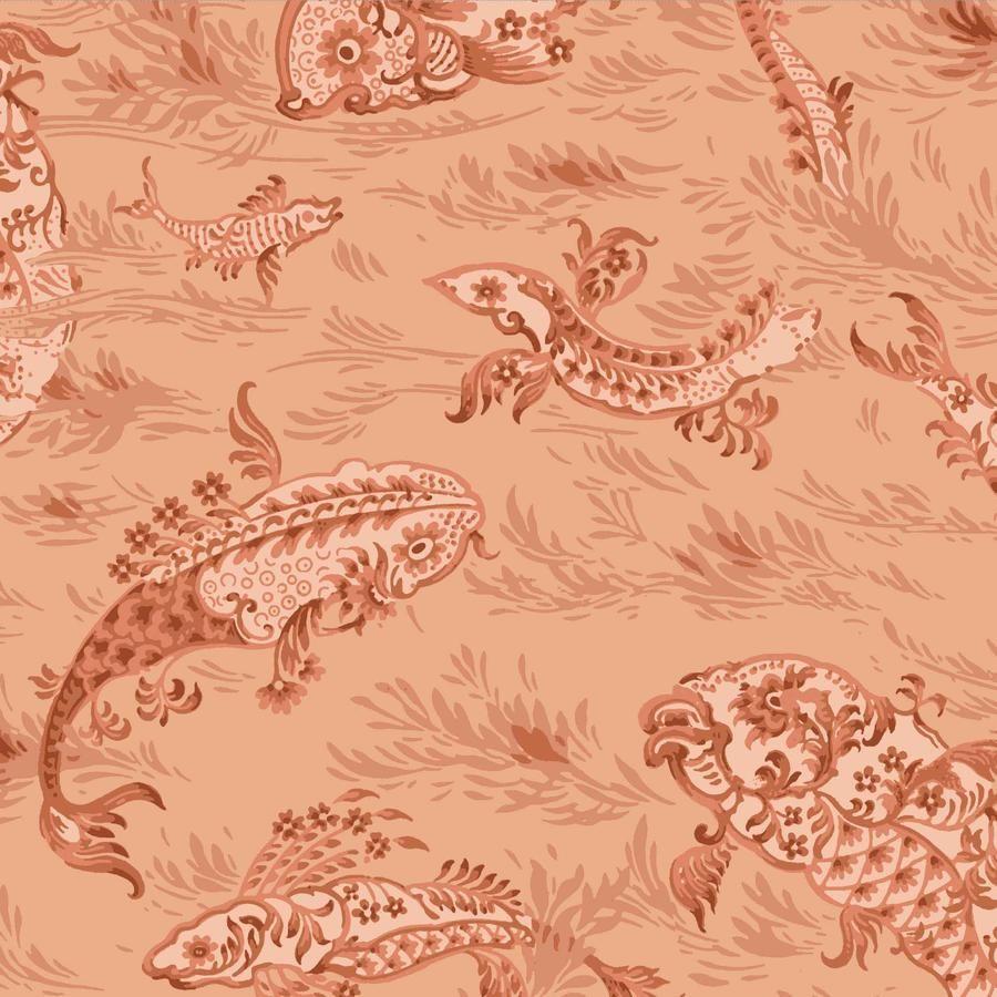 900x900 Magical Lagoon Spiced Koi Carp Terracotta Wallpaper