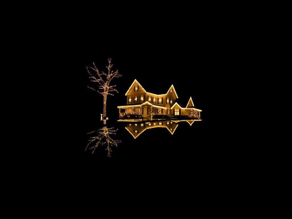 1024x768 Dark Christmas Wallpaper