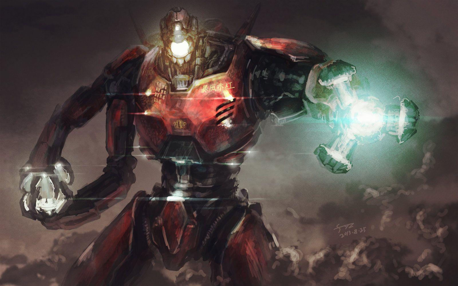 1600x1000 hd wallpaper: Crimson Typhoon Mecha Pacific Rim a125