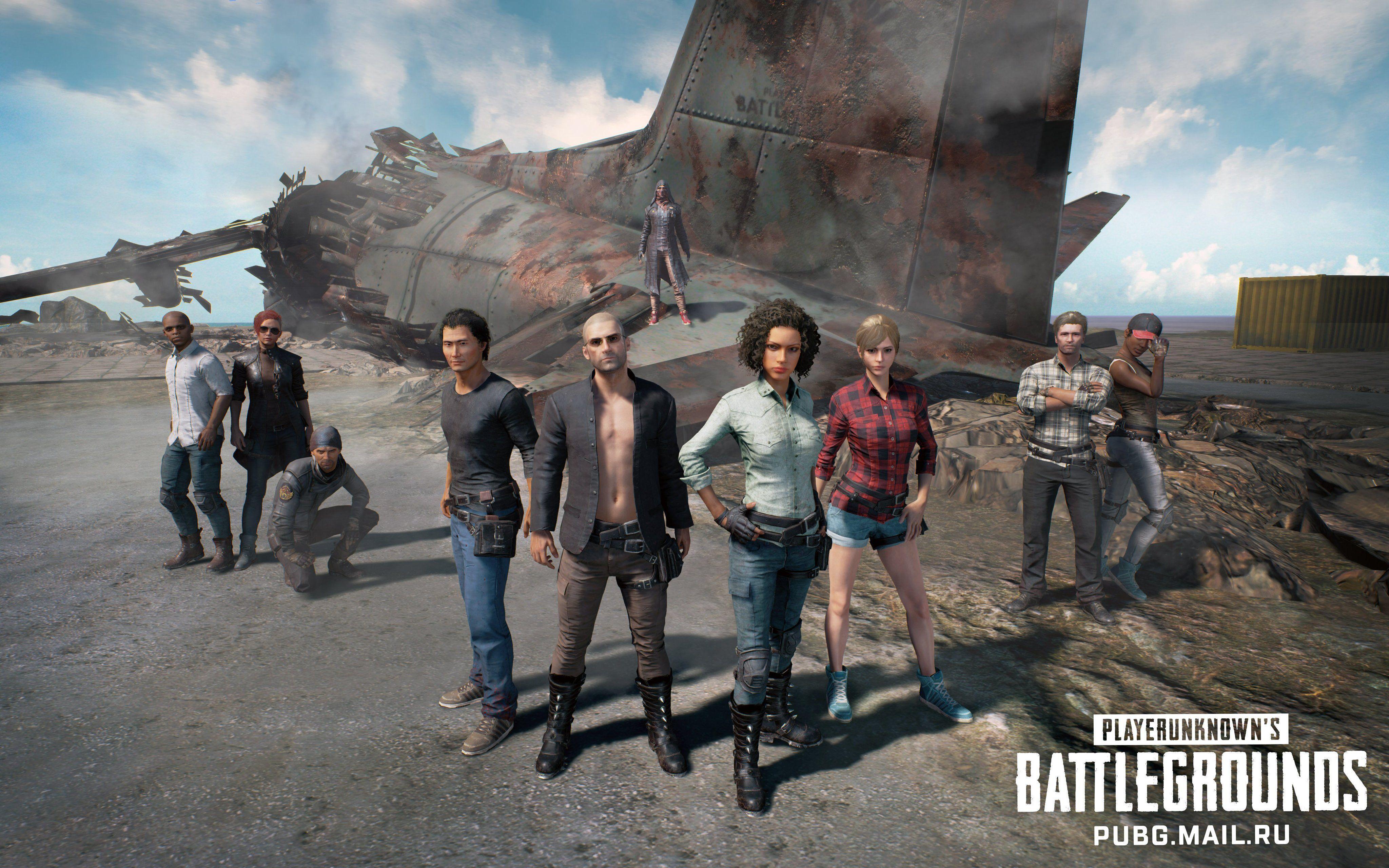 4096x2560 PUBG Characters Wallpaper