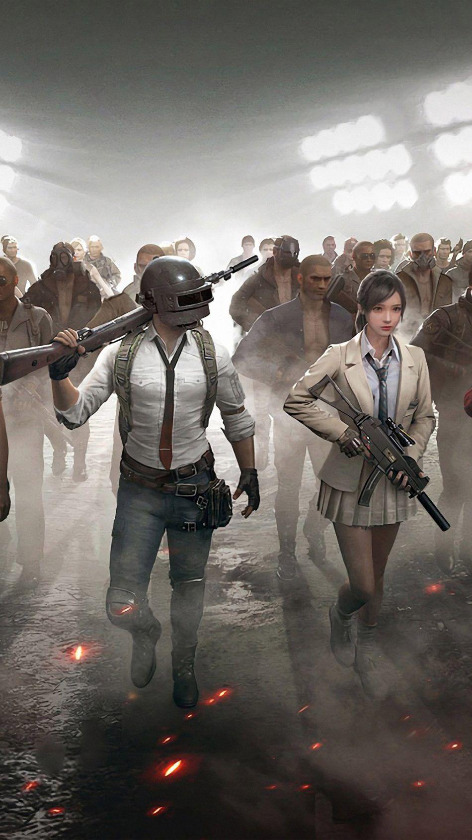 950x1689 PlayerUnknown's Battlegrounds Squad Spotlight (PUBG) 4K Ultra HD Mobile Wallpaper