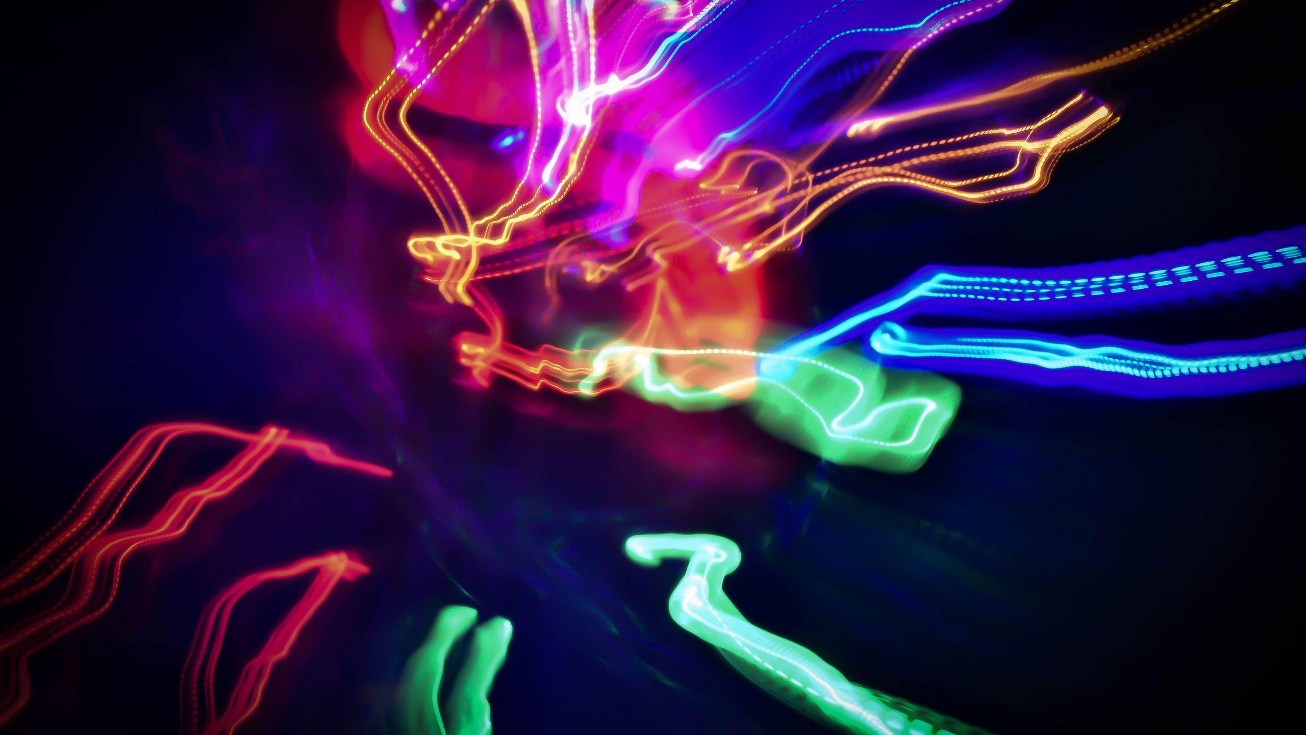 2560x1440 Download 2560x1440 wallpaper blur, light, lines, colorful, dual wide, widescreen 16: widescreen, 2560x1440 HD image, background, 17851