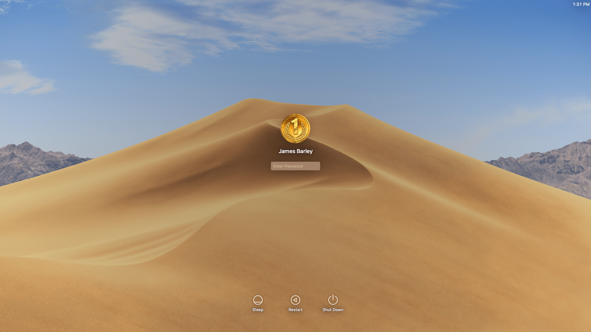 1920x1080 Mac Login Screen Mojave