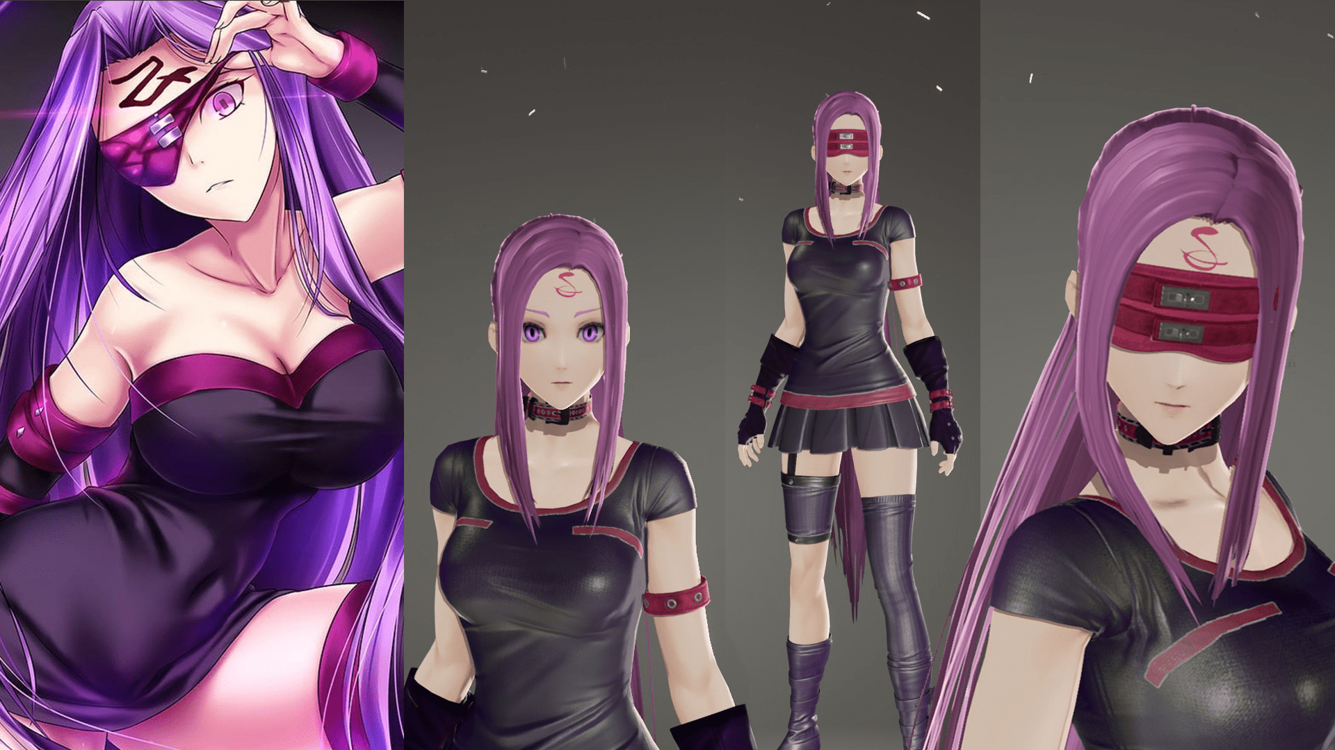 1920x1080 My Code Vein Fate Recreations (Mashu, Atalanta, Atalanta Alter, Frankenstein, Medusa, Nero Bride)