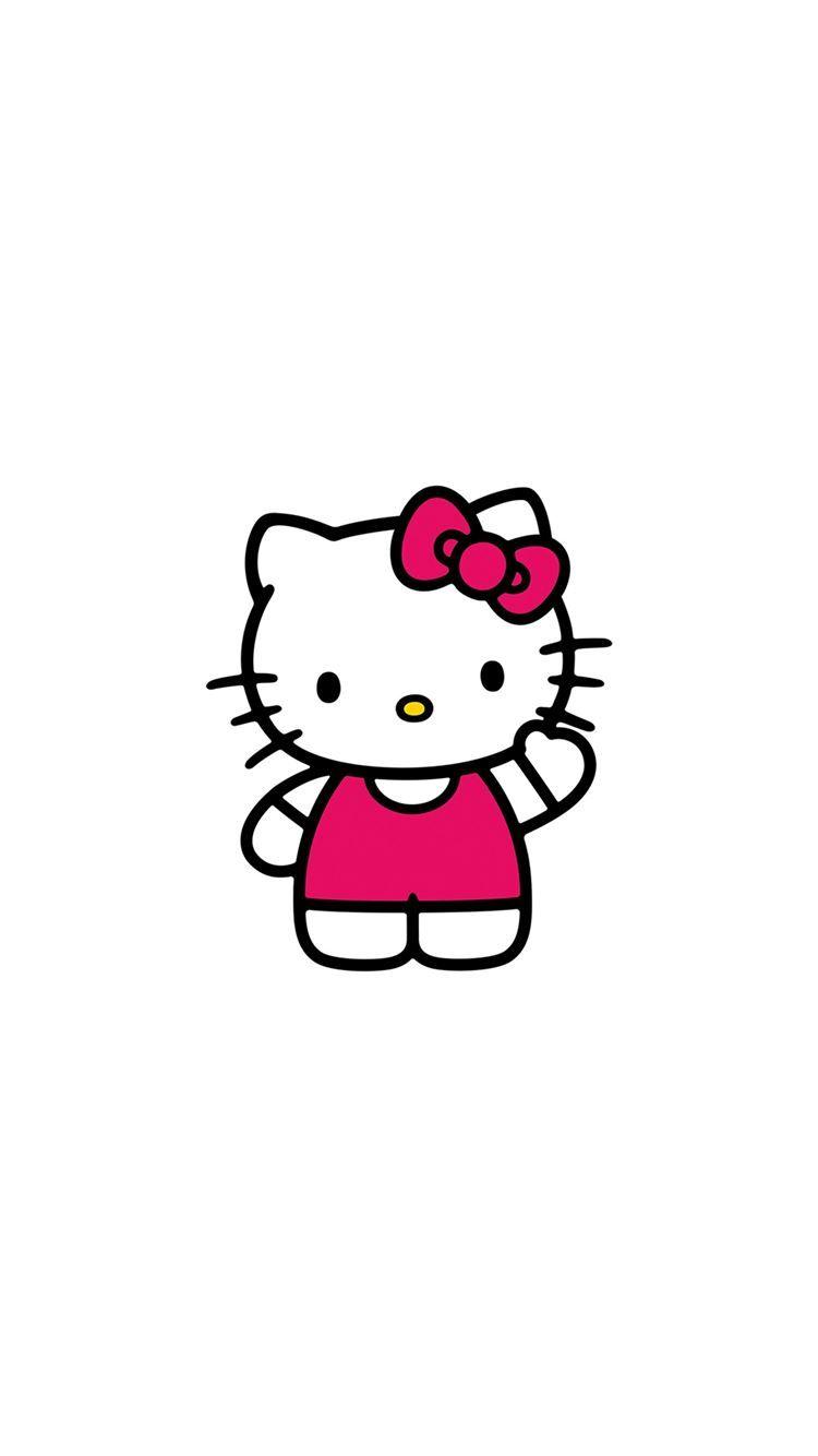 750x1334 Hello Kitty Art Cute Logo Minimal iPhone 8 Wallpaper Free Download
