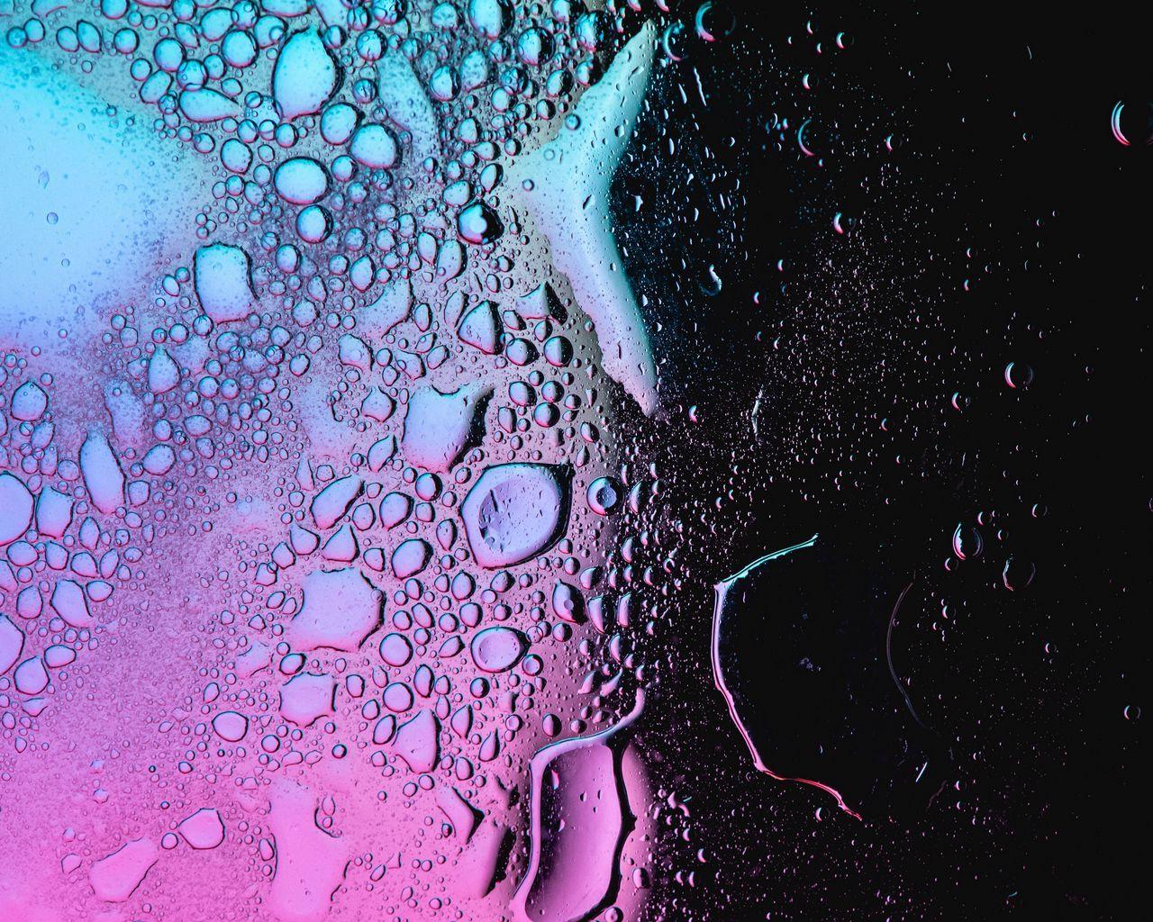 1280x1024 Download wallpaper 1280x1024 drops, gradient, humidity standard 5:4 HD background