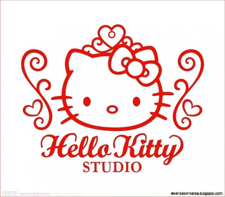952x833 cute hello kitty silhouette