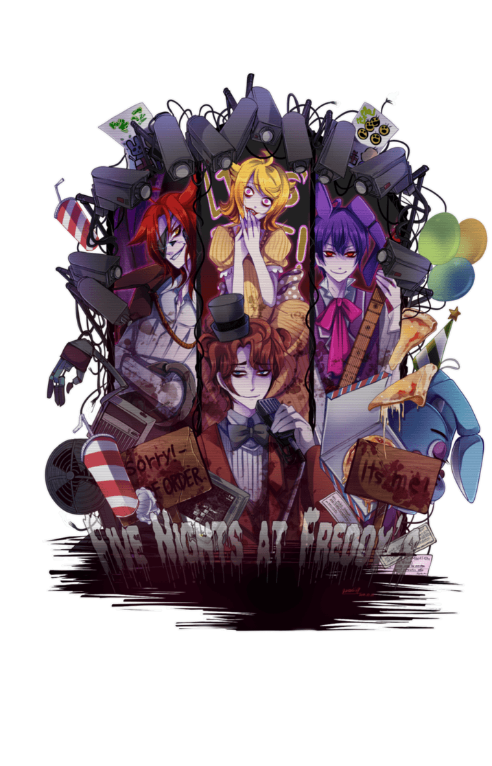 Fnaf Anime Characters by THEMEGAGUMMYBEAR on DeviantArt