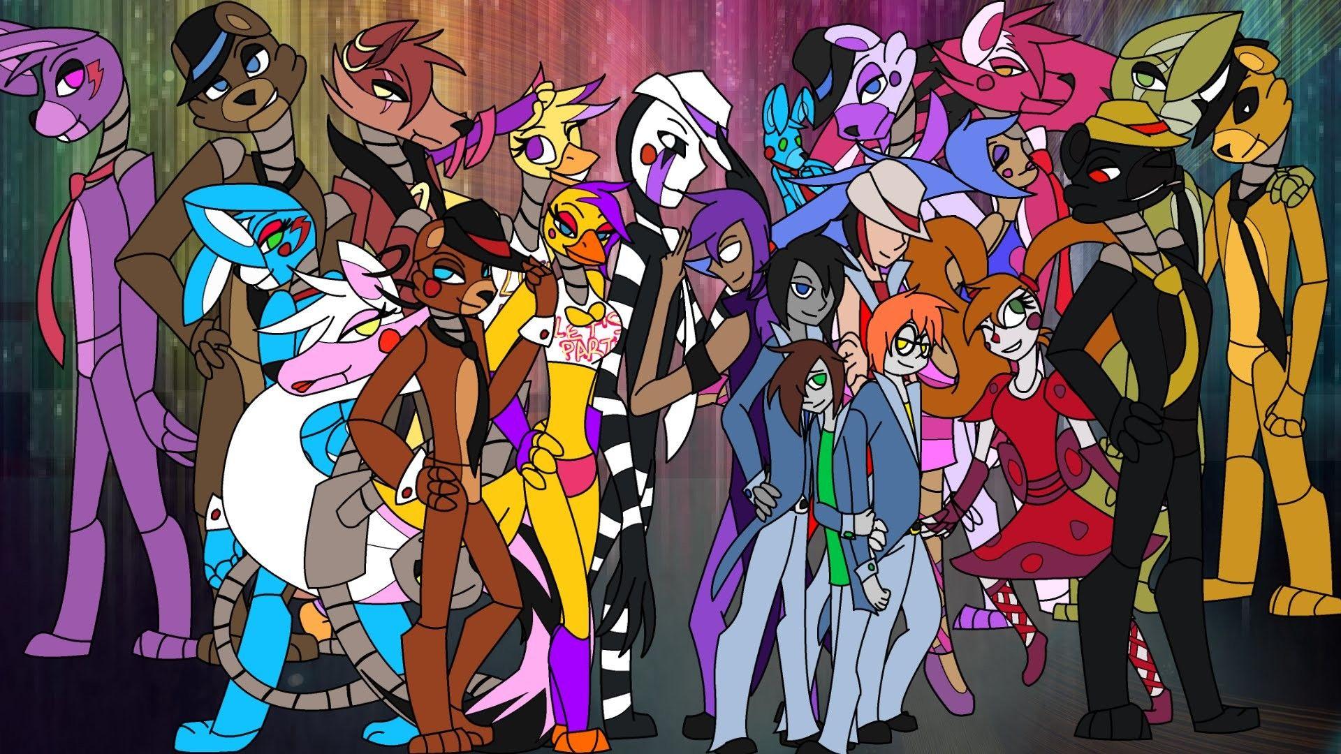 1920x1080 Fnaf All Characters