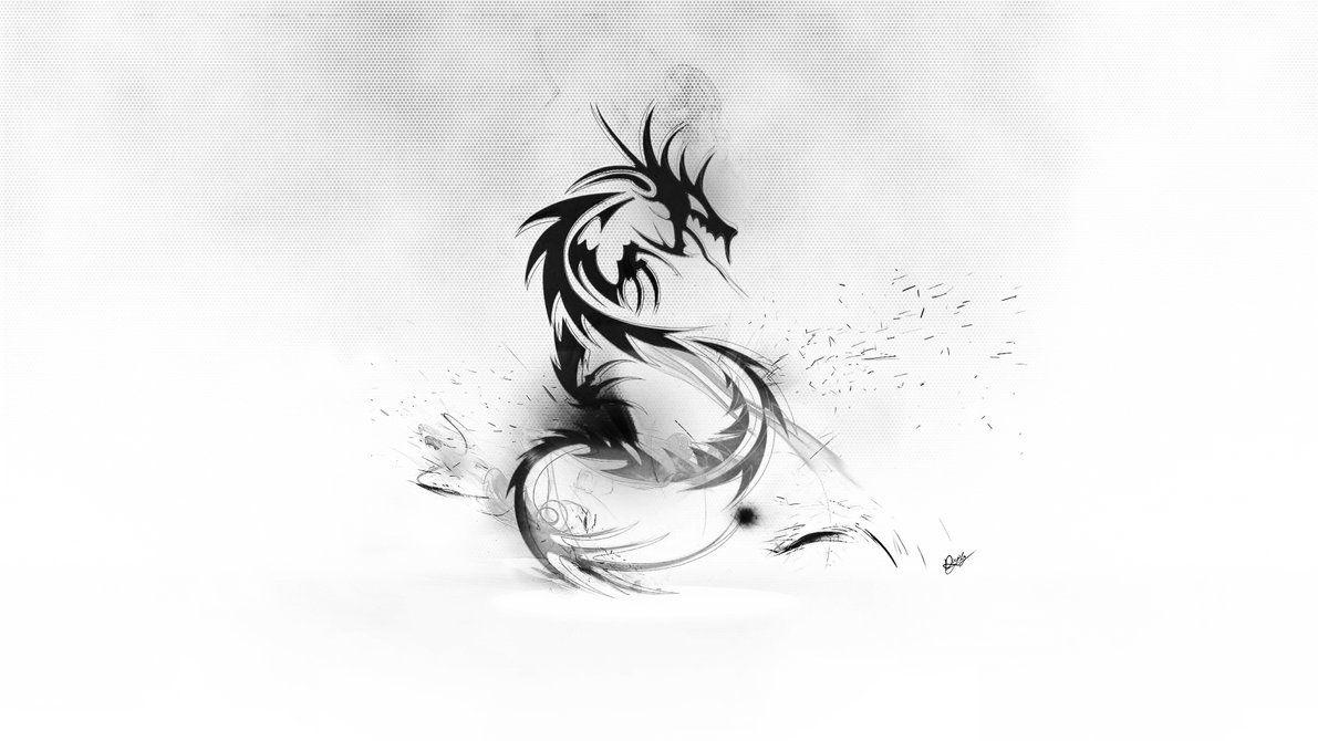 1191x670 White Dragon Wallpaper