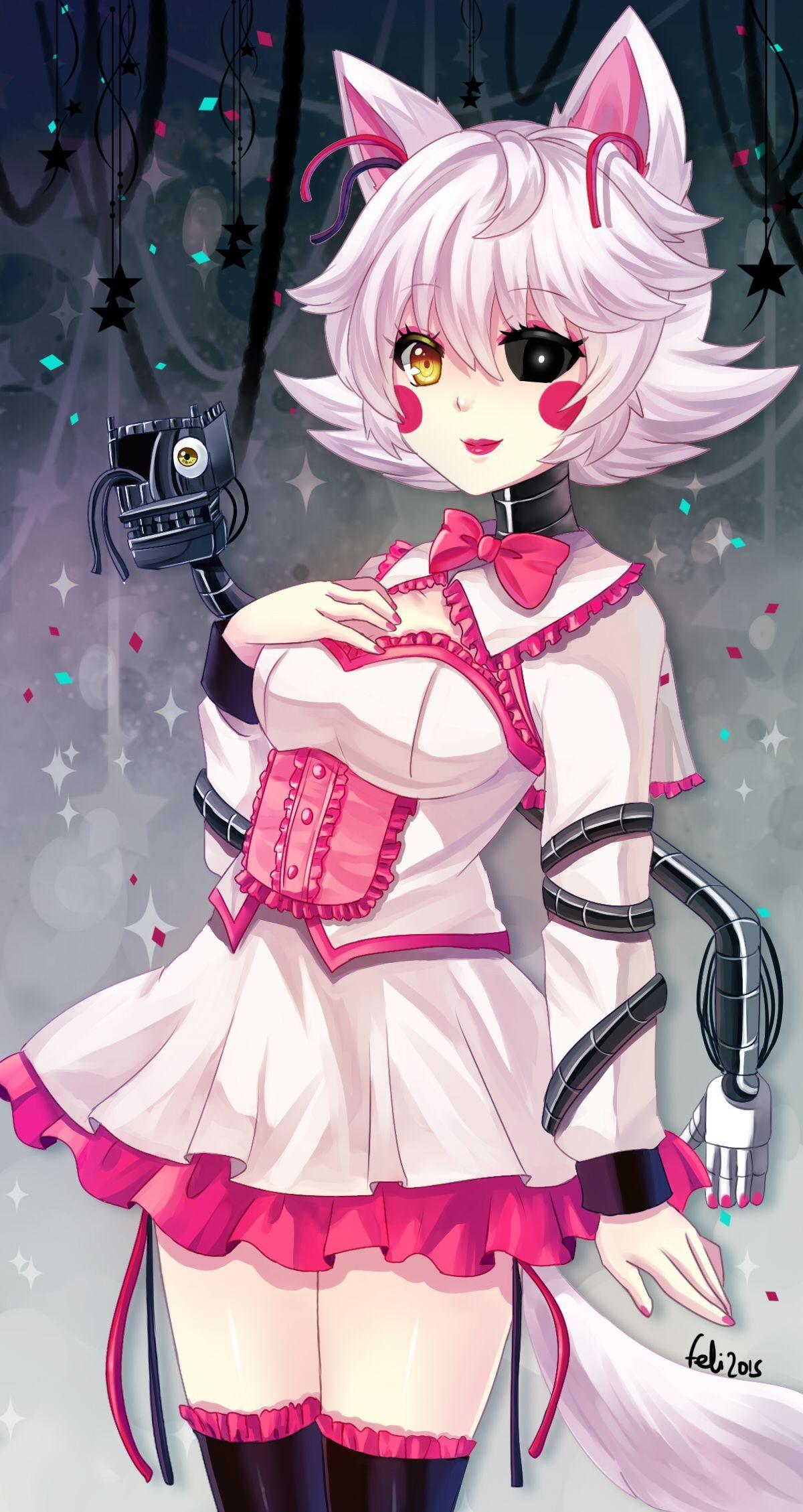 Fnaf Mangle e Foxy anime