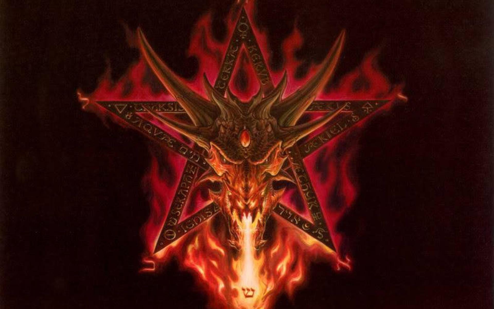 1920x1200 Fire Black Dragon Wallpaper