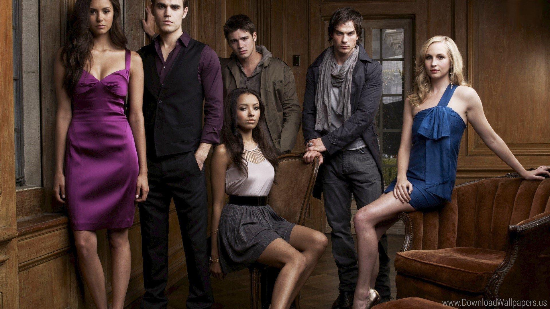 1920x1080 Actresses, Bennett, Bonnie, Caroline, Damon, Diaries, Diaries Cast Wallpaper & Background Download