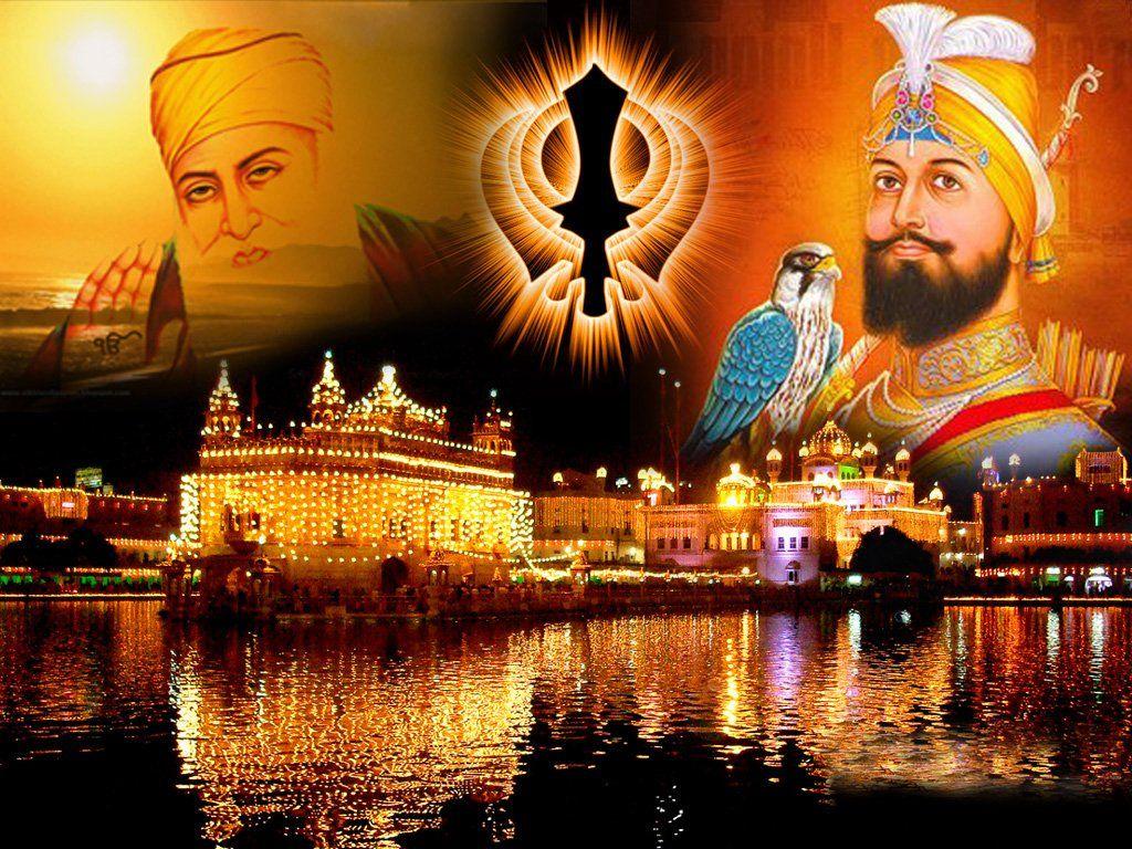 1024x768 Mntc Golden Temple Night Scene Poster (Paper Print, 31cm x 46cm): Amazon.in: Home & Kitchen