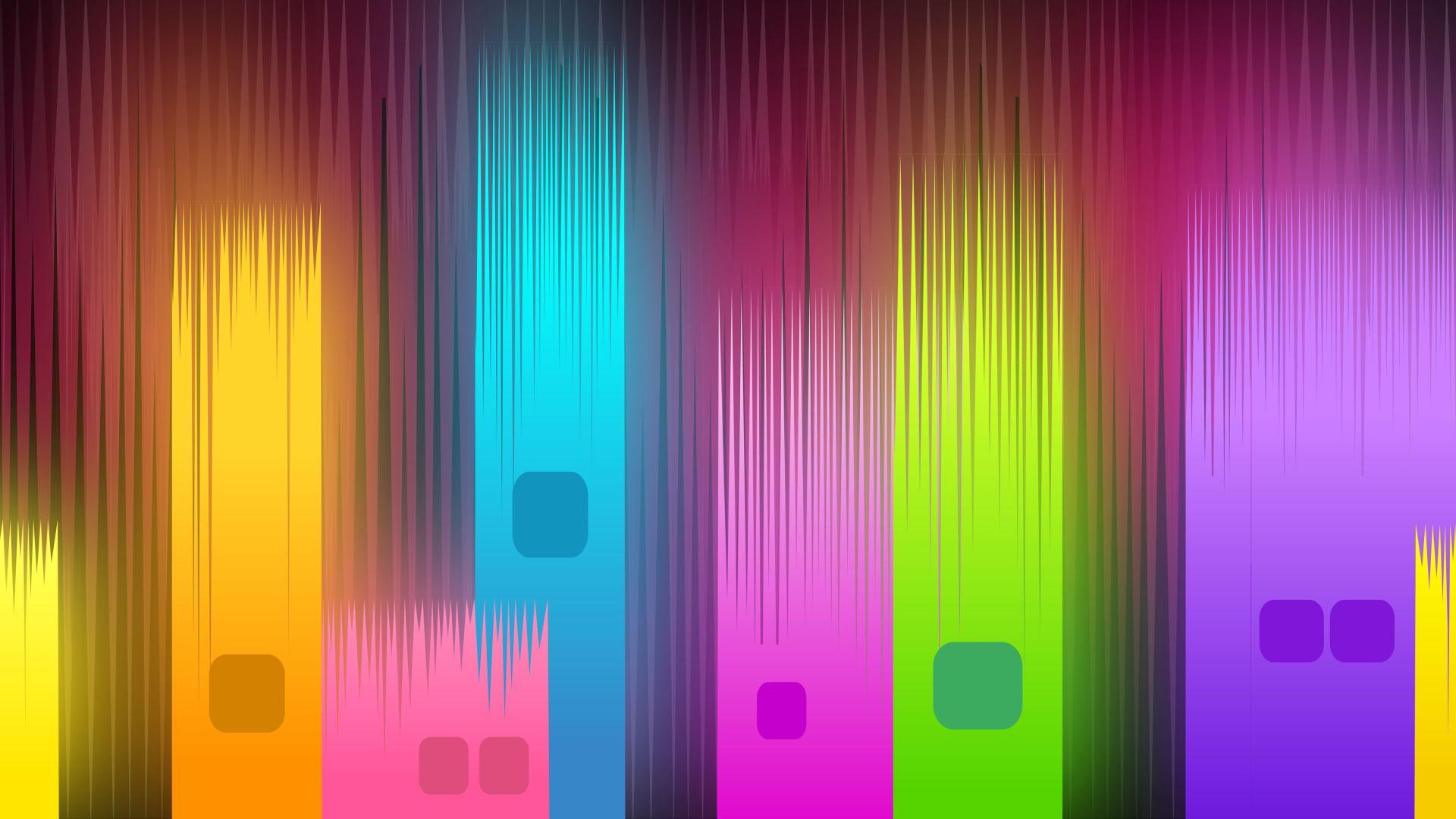 1920x1080 Neon Gradient Glowing Shapes 1080P Laptop Full HD Wallpaper, HD Abstract 4K Wallpaper, Image, Photo and Background