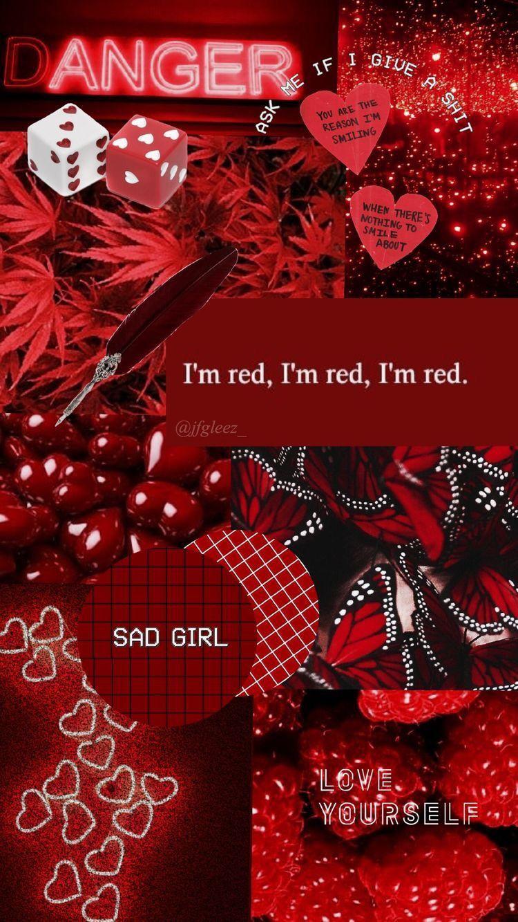 750x1333 Pin By Rachel Cheng On Wallpaper Moodboards. Black Aesthetic Wallpaper, Red Wallpaper, IPhone Wallpaper