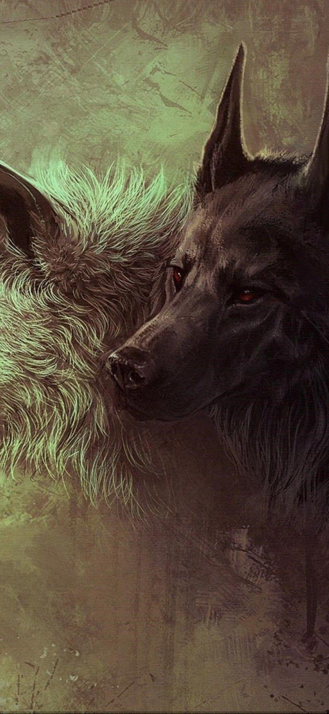 1125x2436 Wolf Art iPhone XS, iPhone iPhone X HD 4k Wallpaper, Image, Background, Photo and Picture