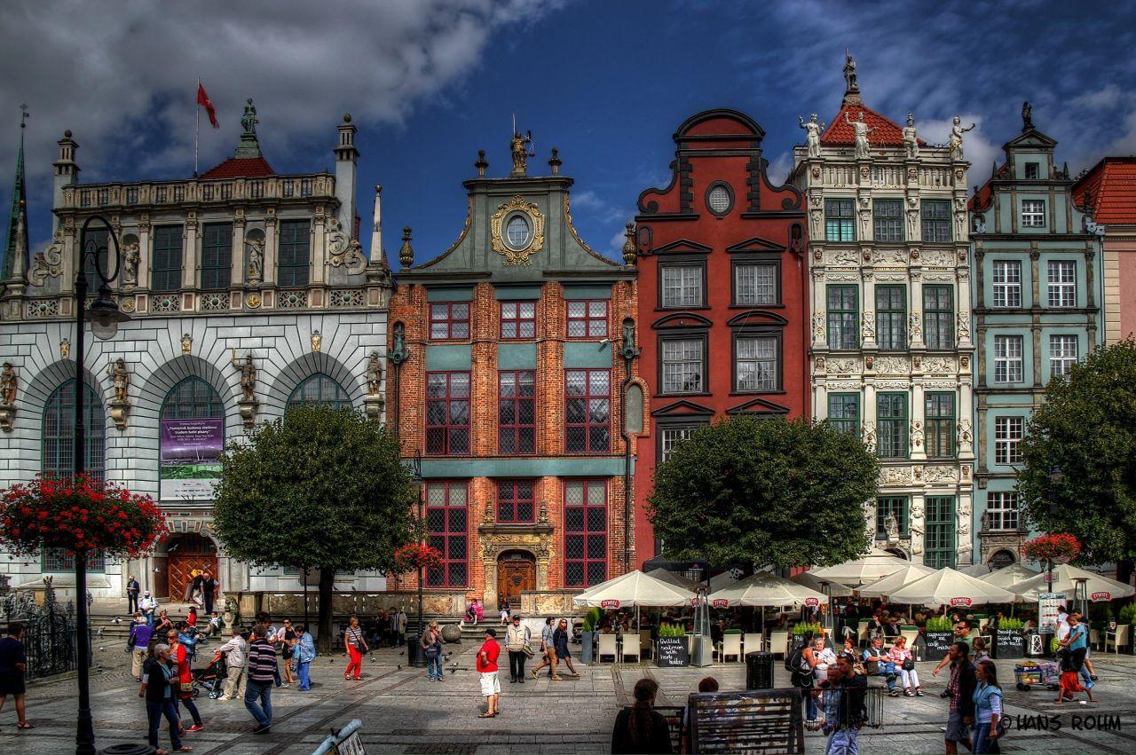 1280x851 Wallpaper Poland Houses People Gdansk Street Window HDR Cities, free desktop photo 332648. City building, Row house, Desktop photo