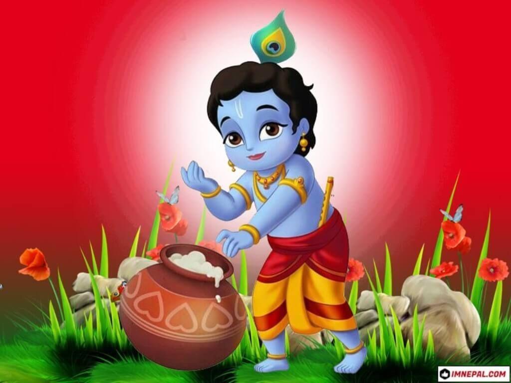 1024x768 Lord Shri Krishna Image Wallpaper Childhood. Little krishna, Krishna image, Lord krishna image
