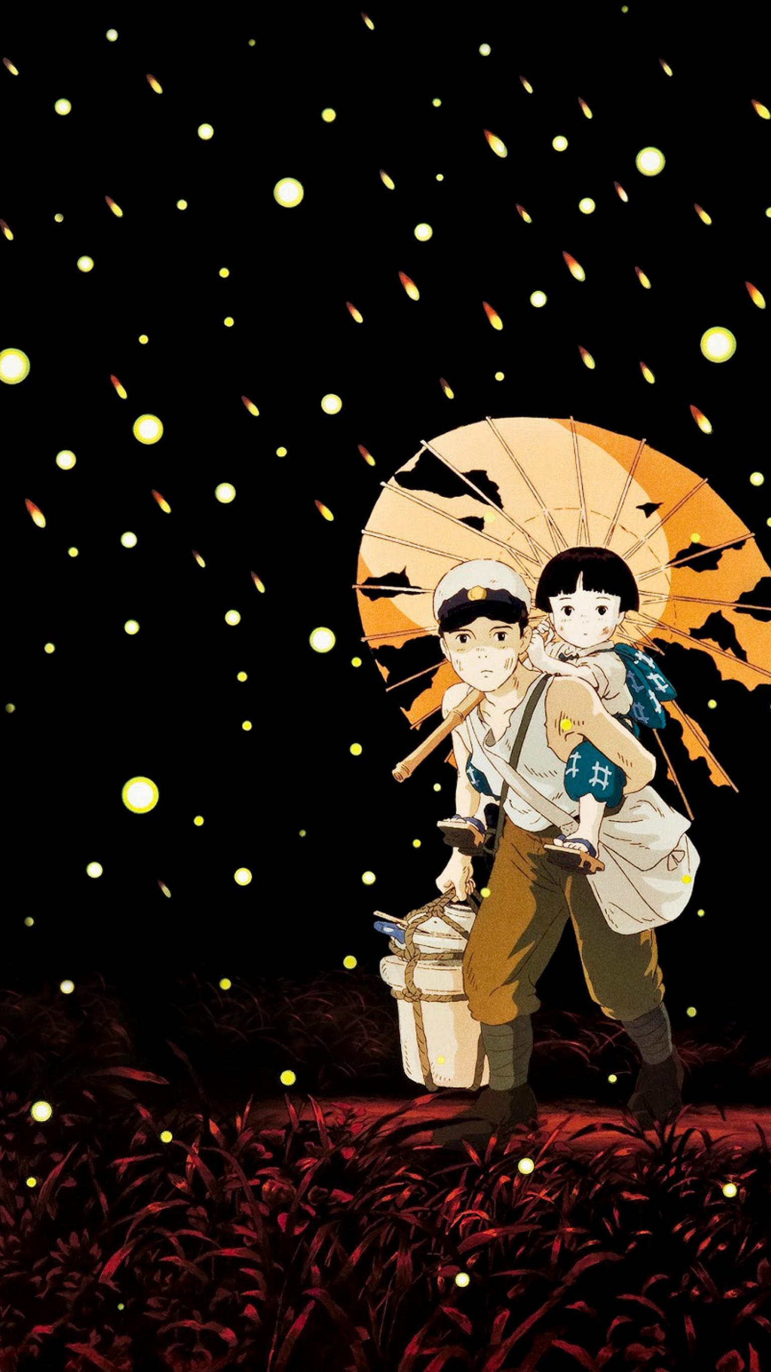 1536x2732 Grave of the Fireflies (1988) Phone .