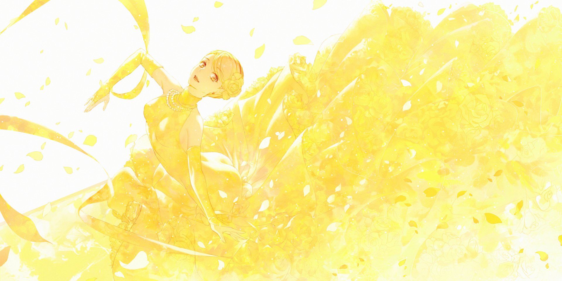 1920x960 Download Mako Akagi Anime Welcome To The Ballroom HD Wallpaperx2000