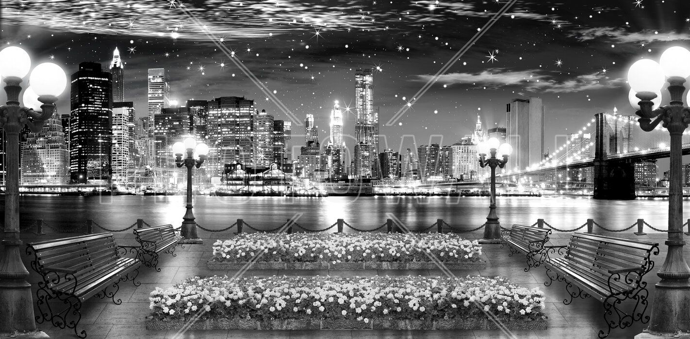 1422x699 Blank and White City