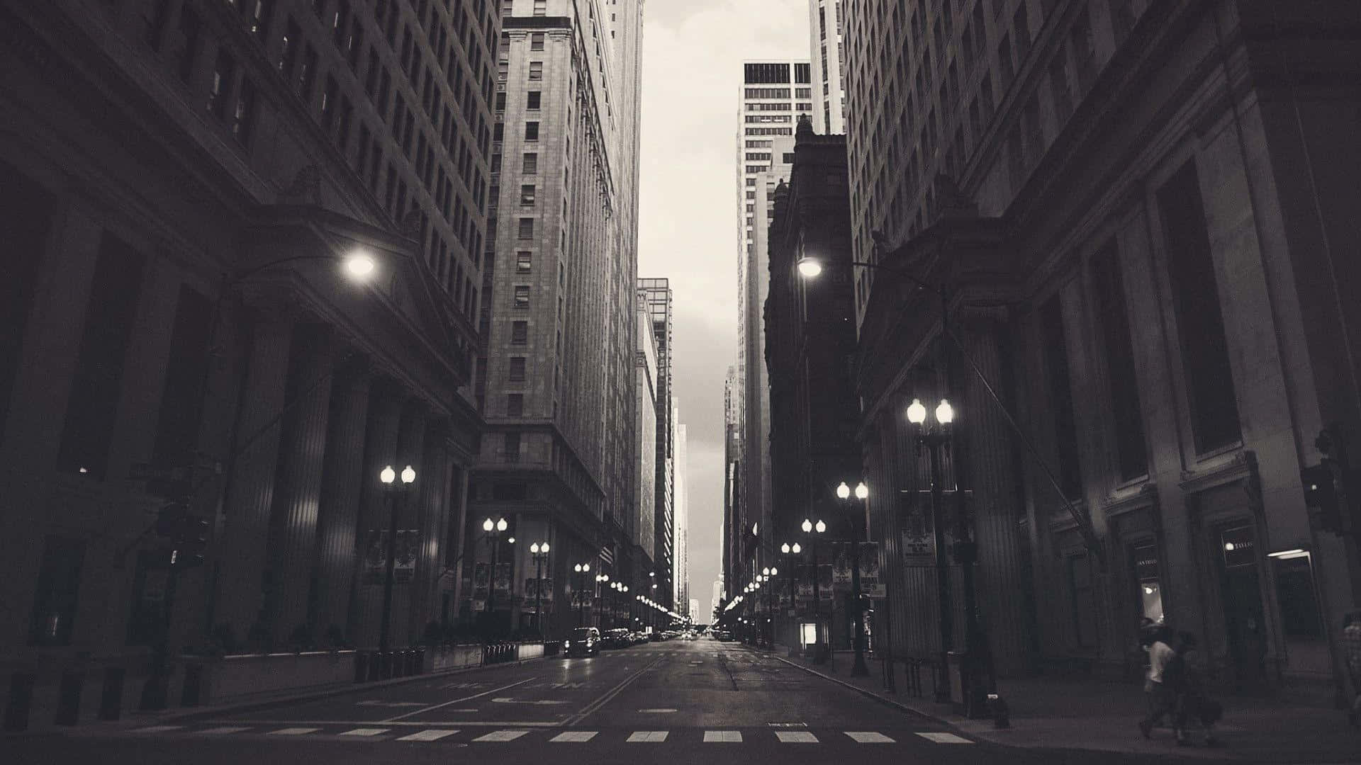 1920x1080 Download Monochrome New York City Street Wallpaper