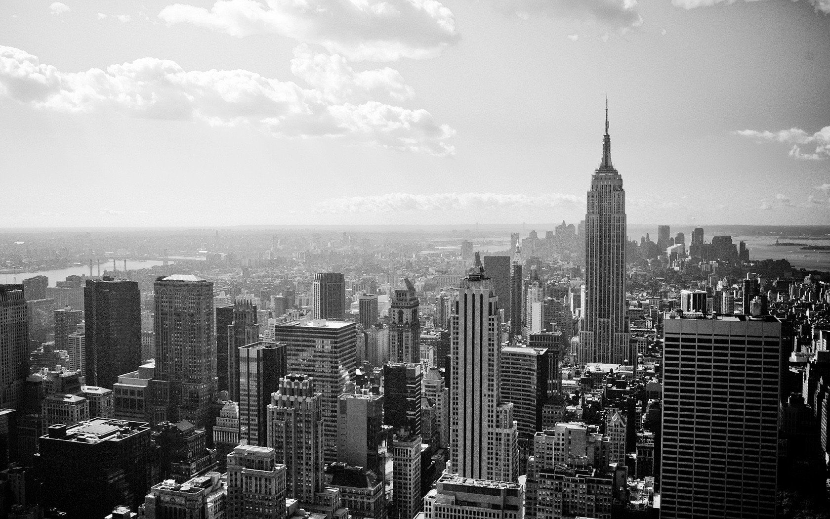 1680x1050 cityscapes, New, York, City, Monochrome Wallpaper HD / Desktop and Mobile Background