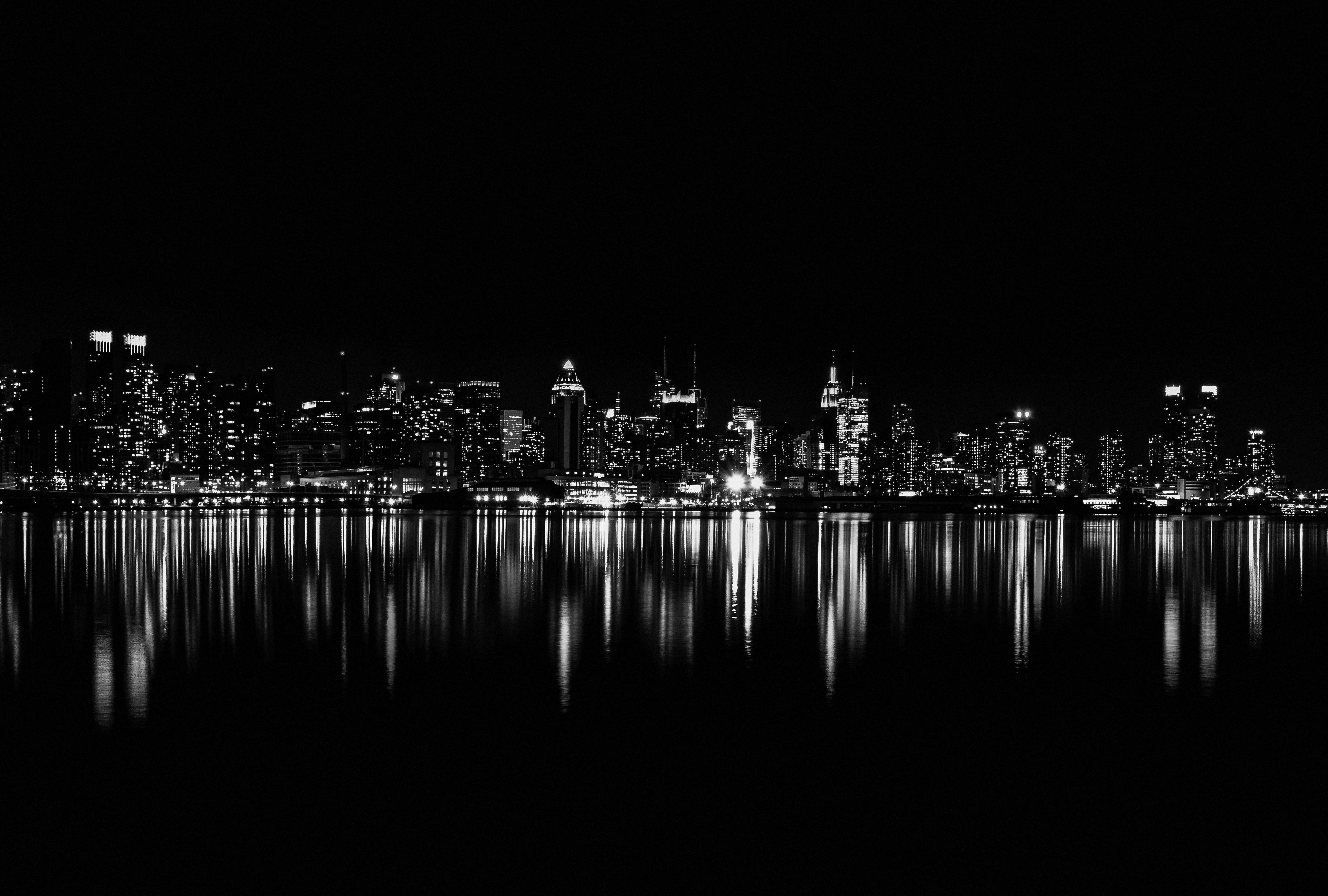 5906x3987 Wallpaper reflection, world, Dark Aesthetic, city lights, New York, night city for mobile and desktop, section город, resolution 5906x3987