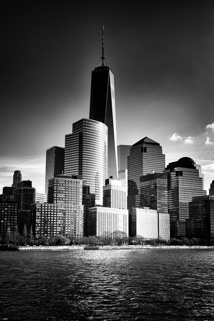 728x1093 City new york city monochrome 1080P, 2K, 4K, 5K HD wallpaper free download